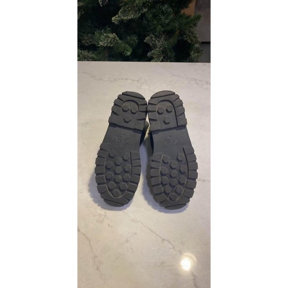 Zara Womens Black platform chunky Bootie Ankle Boots Size 35/5 - Picture 5 of 5